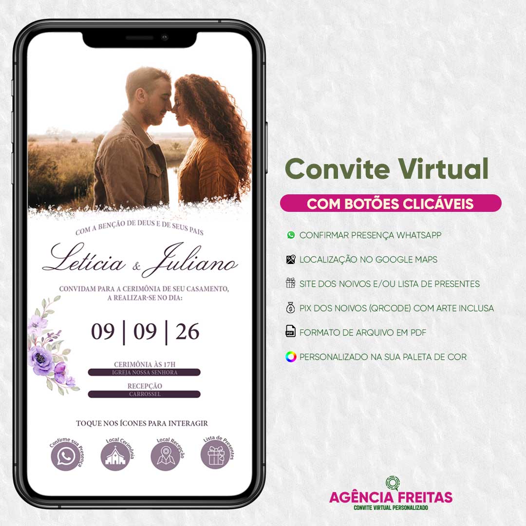 Convite de casamento virtual: saiba quais são os benefícios